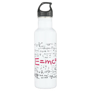 Botella De Agua Formulas de física y matemáticas EMC2