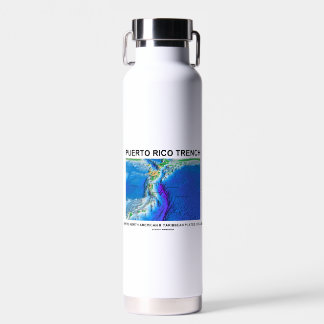 Botella De Agua Fosa de Puerto Rico Donde colisionan las placas No