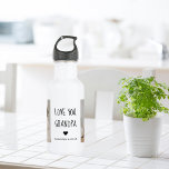 Botella De Agua Foto de colección moderna Te ama el mejor regalo d<br><div class="desc">Foto de colección moderna Te ama el mejor regalo del abuelo</div>
