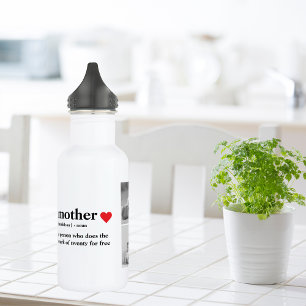 Botella De Agua Foto de colección moderna y regalo de texto de mad