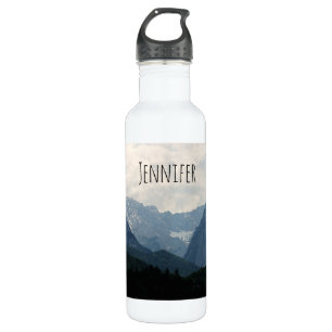 Botella De Agua Foto de la naturaleza de las montañas alpinas