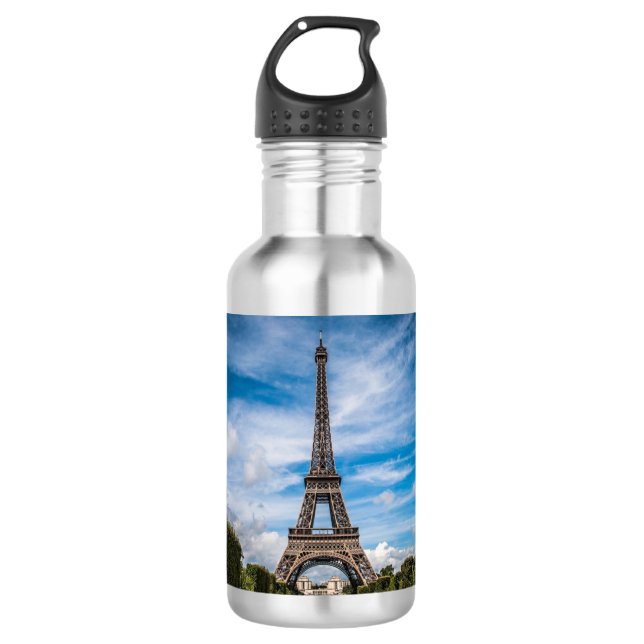 Botella De Agua Foto de la torre Eiffel (Anverso)