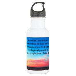 BOTELLA DE AGUA FOTO DE SERENE ISAIAH 41:10 SUNRISE