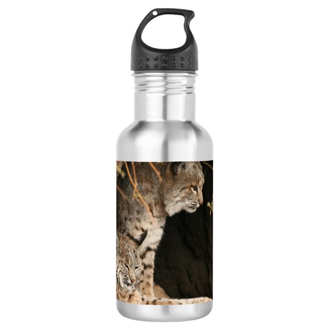 Botella De Agua Foto del lince (Anverso)