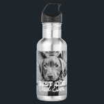 Botella De Agua Foto del Mascota de Personalizado moderno de Best<br><div class="desc">Este diseño simple y clásico se compone de tipografía de la serif y agrega una foto personalizado</div>