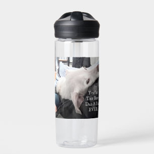 Botella De Agua Foto del mejor perro de Cute, papá y amigo nunca