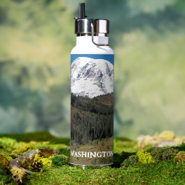 Botella De Agua Foto del Monte Rainier del Estado de Washington