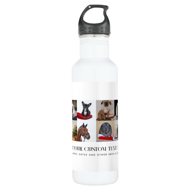 BOTELLA DE AGUA FOTO GIFTS TEMPLATES PERSONALIZADO MASCOTAS AMIGOS (Anverso)