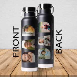 Botella De Agua Foto personalizada de DAD con imágenes y nombres d