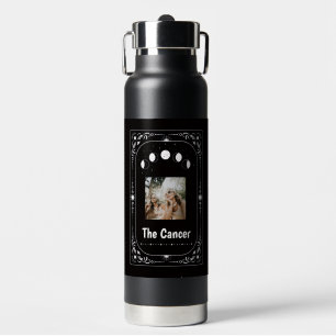 Botella De Agua Foto personalizada Zodiaco Cáncer Tarot Cumpleaños