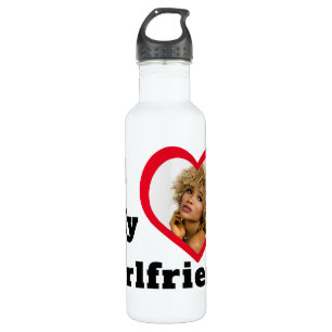 Botella De Agua Foto Personalizado personalizada de Bae que amo a 