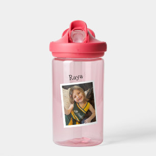 Botella De Agua Foto y nombre de niño personalizados