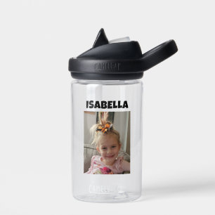 Botella De Agua Foto y nombre del niño personalizado
