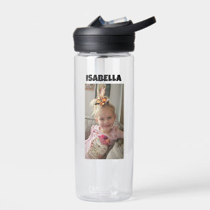 Botella De Agua Foto y nombre del niño personalizado