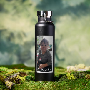 Botella De Agua Foto y nombre personalizados