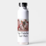 Botella De Agua Foto y texto personalizados<br><div class="desc">Personaliza tu foto y texto Thor Copper Vacum-Insulated Water Bottle. Cualquier tipo de letra,  cualquier fondo,  cualquier formato de imagen y tamaño.</div>