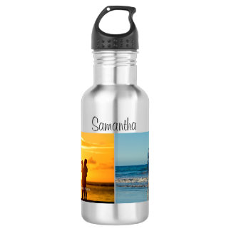 Botella de agua fotográfica personalizada