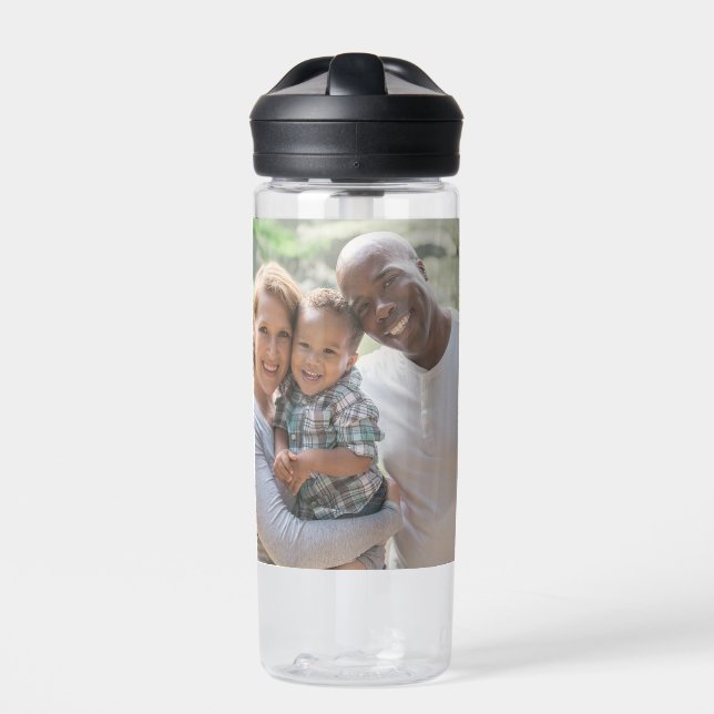 Botella de agua fotográfica personalizada (Delante)