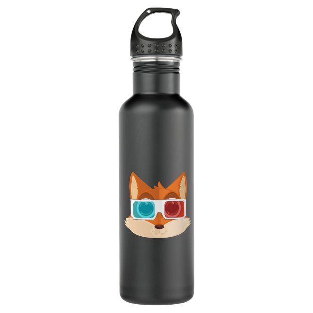 Botella De Agua Fox - 3D (Anverso)