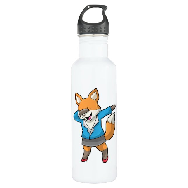 Botella De Agua Fox como secretaria de Hip Hop Dance (Anverso)