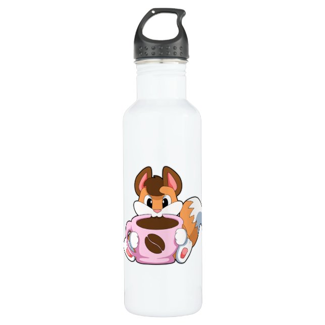 Botella De Agua Fox con Copa de Café (Anverso)