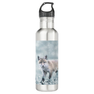Botella De Agua Fox Cub en la nieve