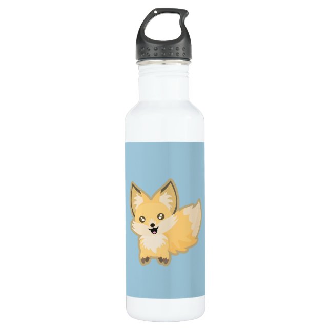 Botella De Agua Fox de Kawaii (Anverso)