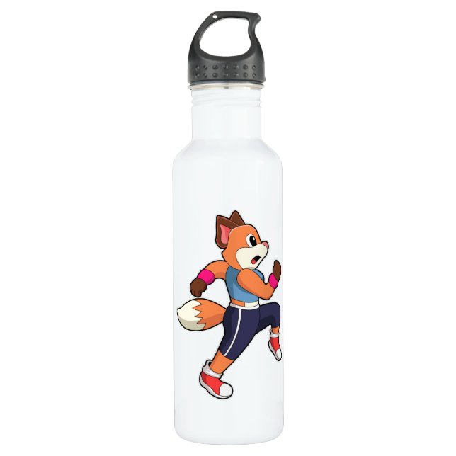 Botella De Agua Fox en carrera (Anverso)