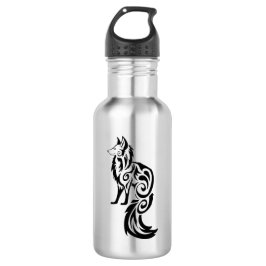 Botella De Agua Fox Kitsune tribal