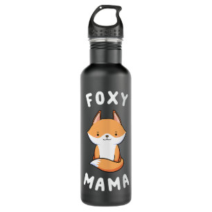 Botella De Agua Fox Lover Foxy Mama Funny Diciendo A La Madre Cort