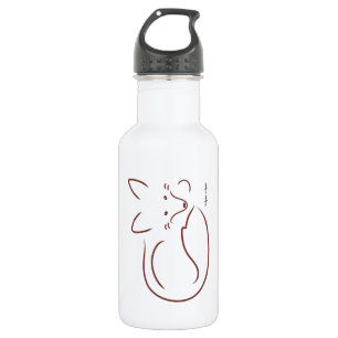 Botella De Agua Fox rojo