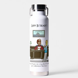 Botella De Agua Fracciones blancas