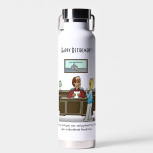 Botella De Agua Fracciones blancas