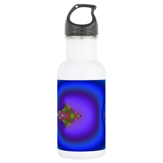 Botella De Agua Fractal de diamante fluido (Anverso)
