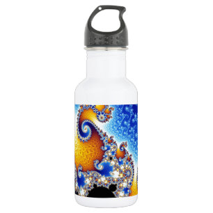 Botella De Agua Fractal espiral doble por satélite determinado de