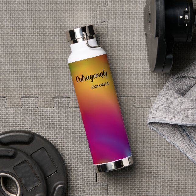 Botella De Agua Frambuesa Personalizada Pera (Gimnasio (girado))