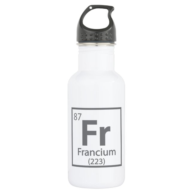 Botella De Agua Francium - French Science Periodic Table (Anverso)