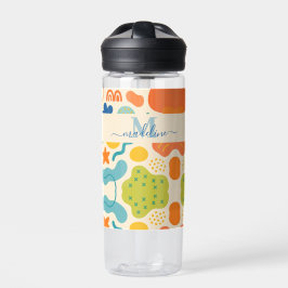 Botella De Agua Frasco de agua abstracta de color personalizada