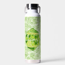 Frasco de agua aislada por vacío Lime Yours 32 oz