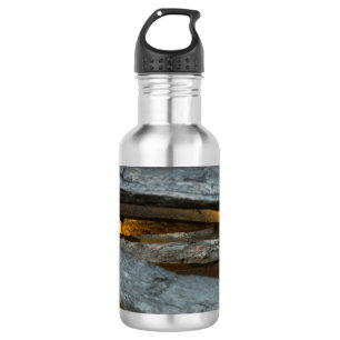 Botella De Agua Frasco de agua de acero inoxidable de textura de c