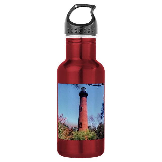 Botella De Agua Frasco de agua de aluminio del faro de Currituck (Anverso)
