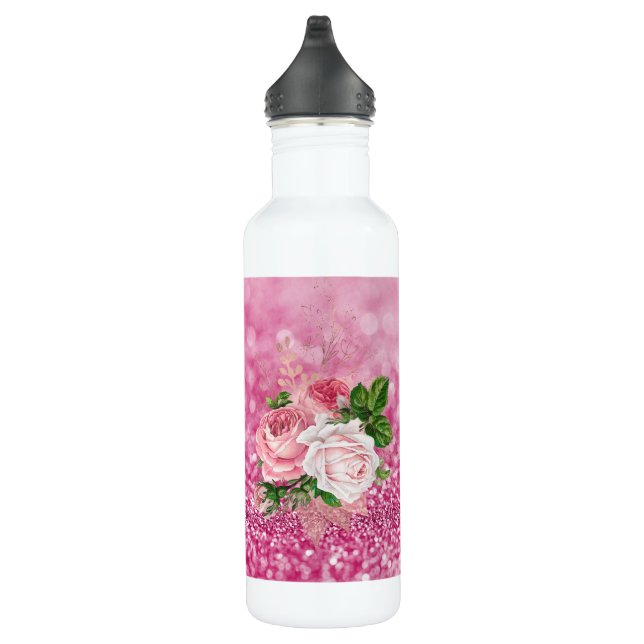 Botella De Agua Frasco de agua de buquet rosa (Derecha)