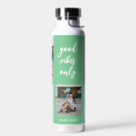 Botella De Agua Frasco de agua de color EDITABLE de tres palabras<br><div class="desc">Visite nuestra tienda en www.berryberrysweet.com para ver artículos de papelería modernos y elegantes y regalos personalizados.</div>