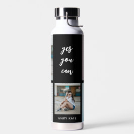 Botella De Agua Frasco de agua de color EDITABLE de tres palabras