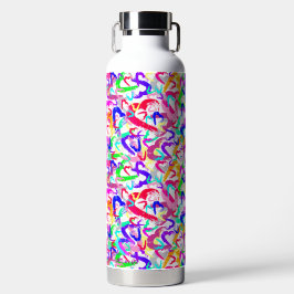 Botella De Agua Frasco de agua de varios corazones