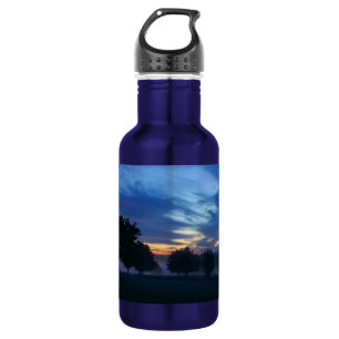 Botella De Agua Frasco De Agua Del Amanecer Y La Niebla