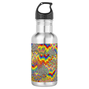 Botella De Agua Frasco de agua del arcoiris de fusión psicodélica