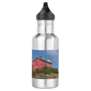 Botella De Agua Frasco de agua del faro de Marquette Harbour