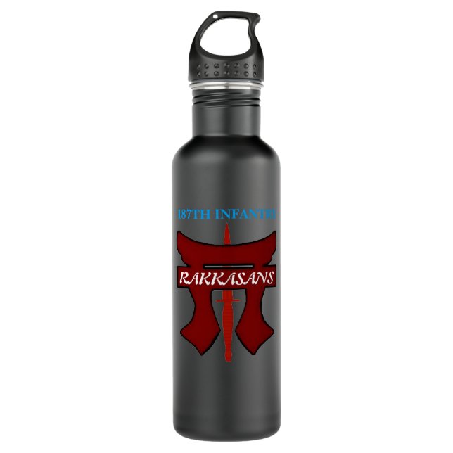 BOTELLA DE AGUA FRASCO DE AGUA RAKKASANS DE 187ª INFANTERÍA (Anverso)