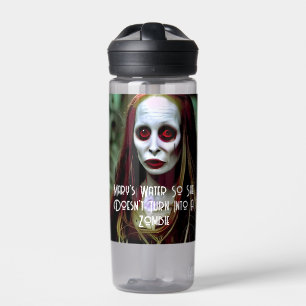 Botella De Agua Frasco de agua Zombie Monograma espeluznante